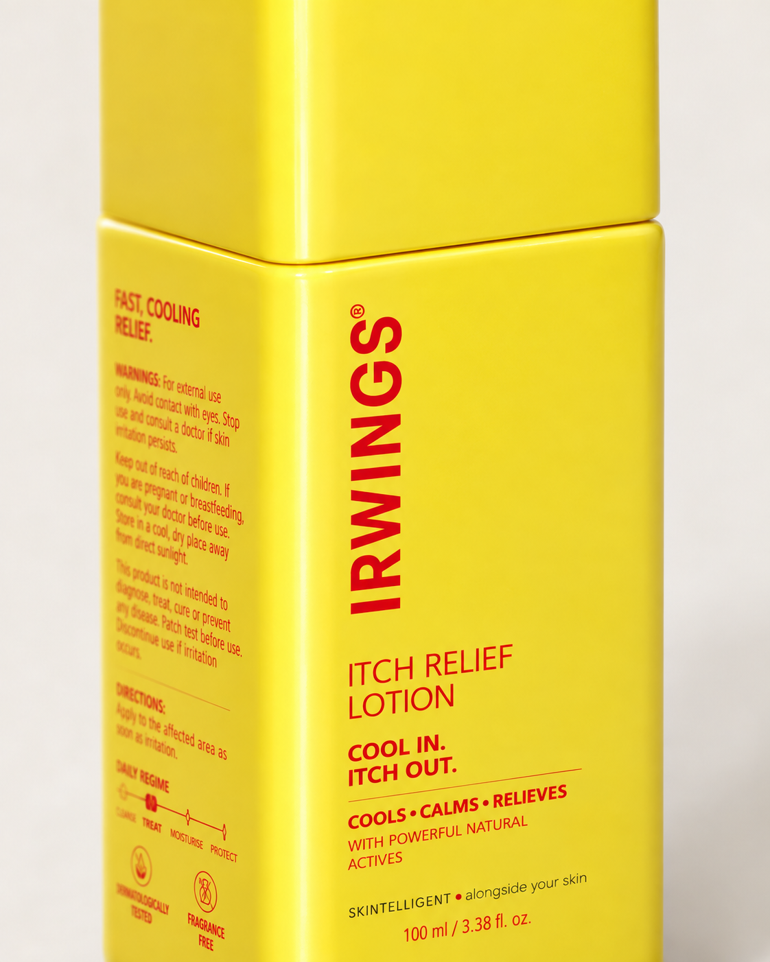 Irwings Itch Relief Lotion with peppermint, papain and aloe vera