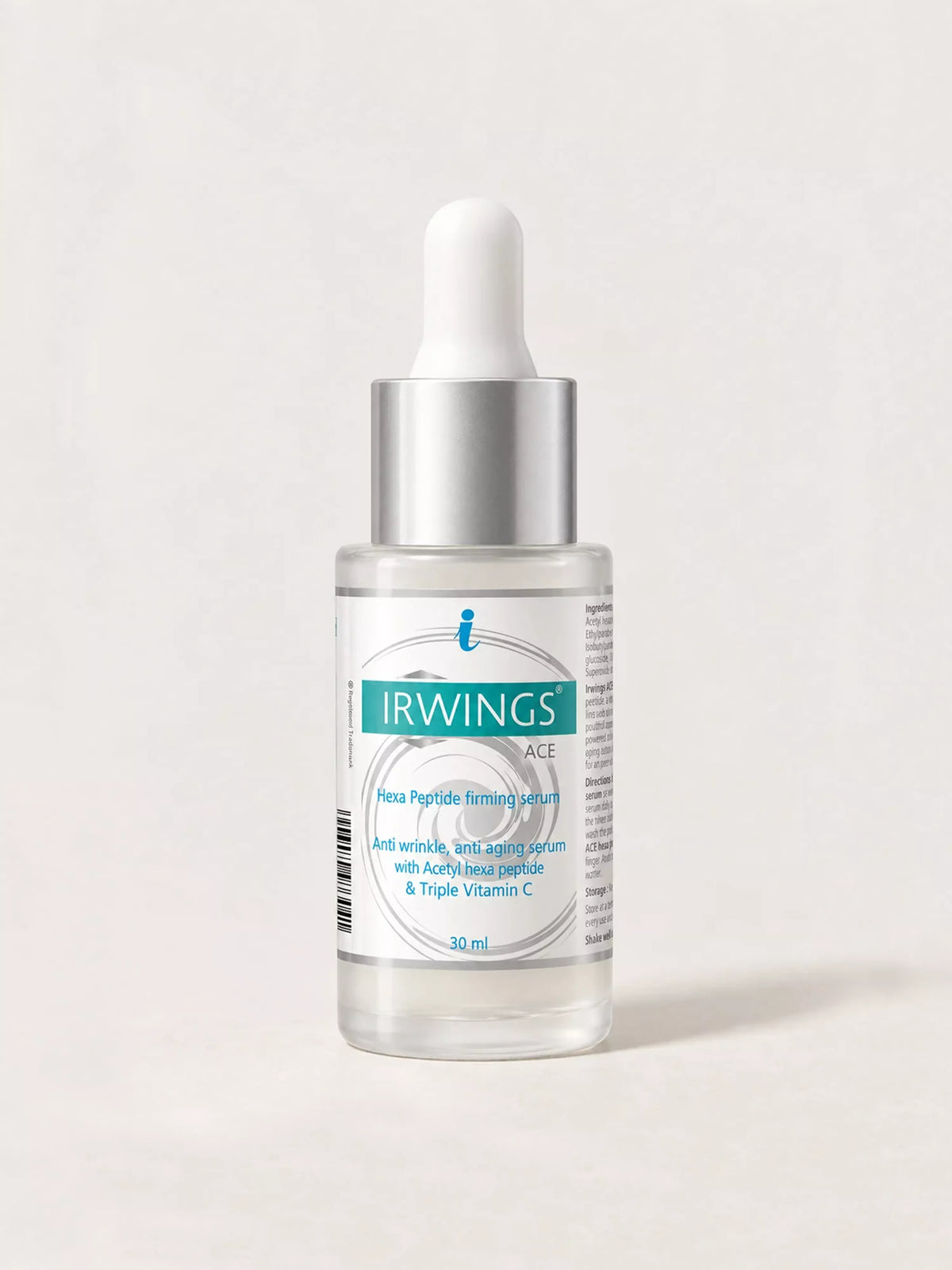 Irwings ACE Anti Aging Face Serum 30 ml dropper bottle with Argireline and Triple Vitamin C