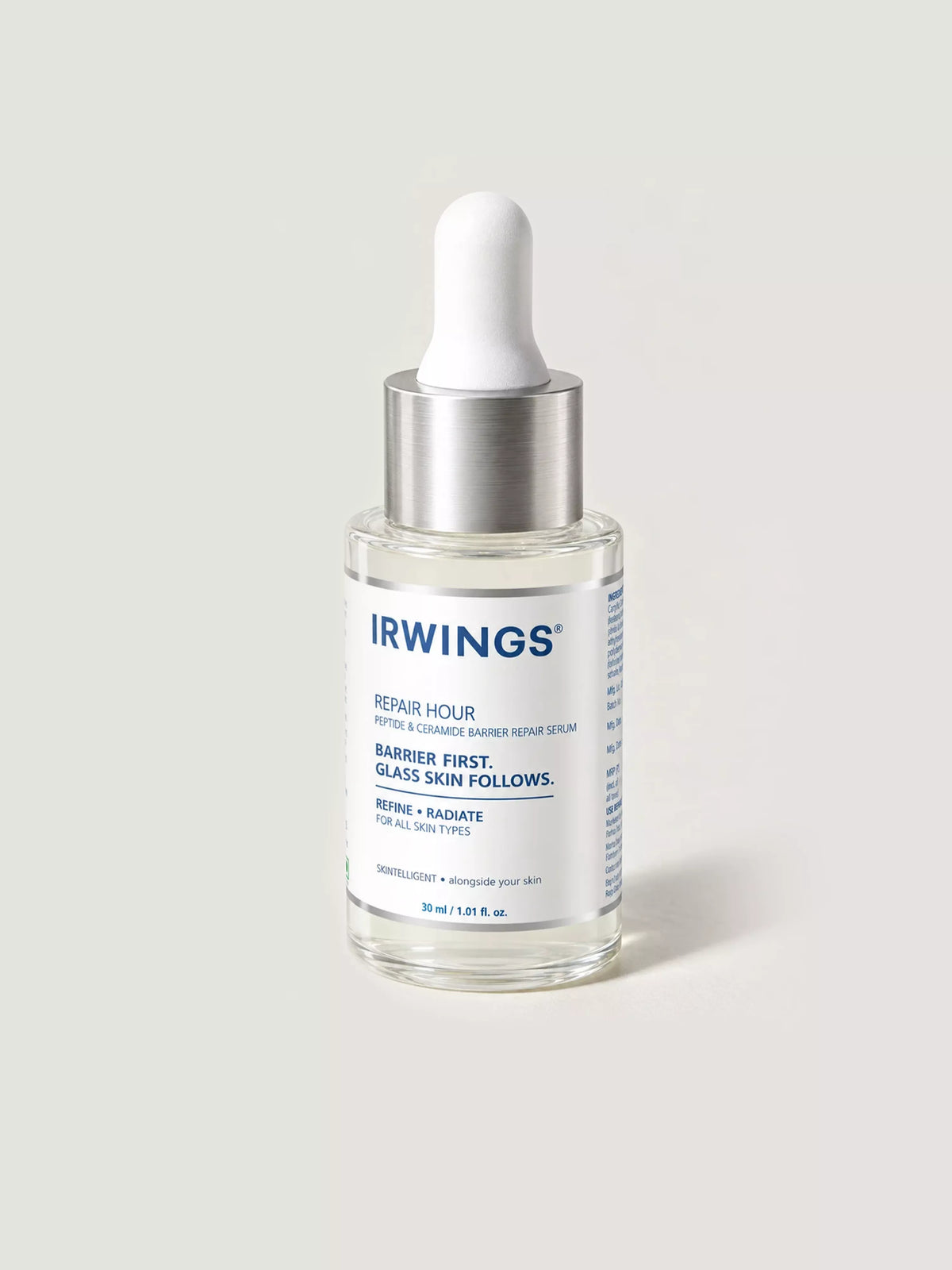 Irwings Repair Hour Peptide and Ceramide Barrier Repair Serum 30 ml dropper bottle